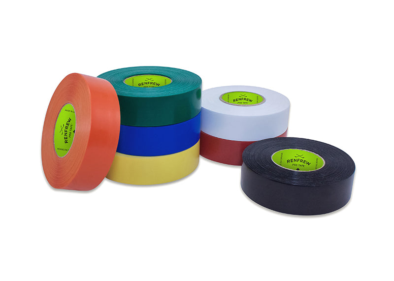 Renfrew Colored Polyflex Shin/Sock Hockey Tape (Red)