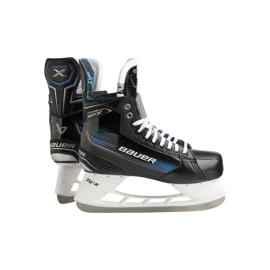 Pair of Bauer X hockey skates.