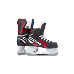 CCM NEXT 2026 hockey youth skates in black, red and white.