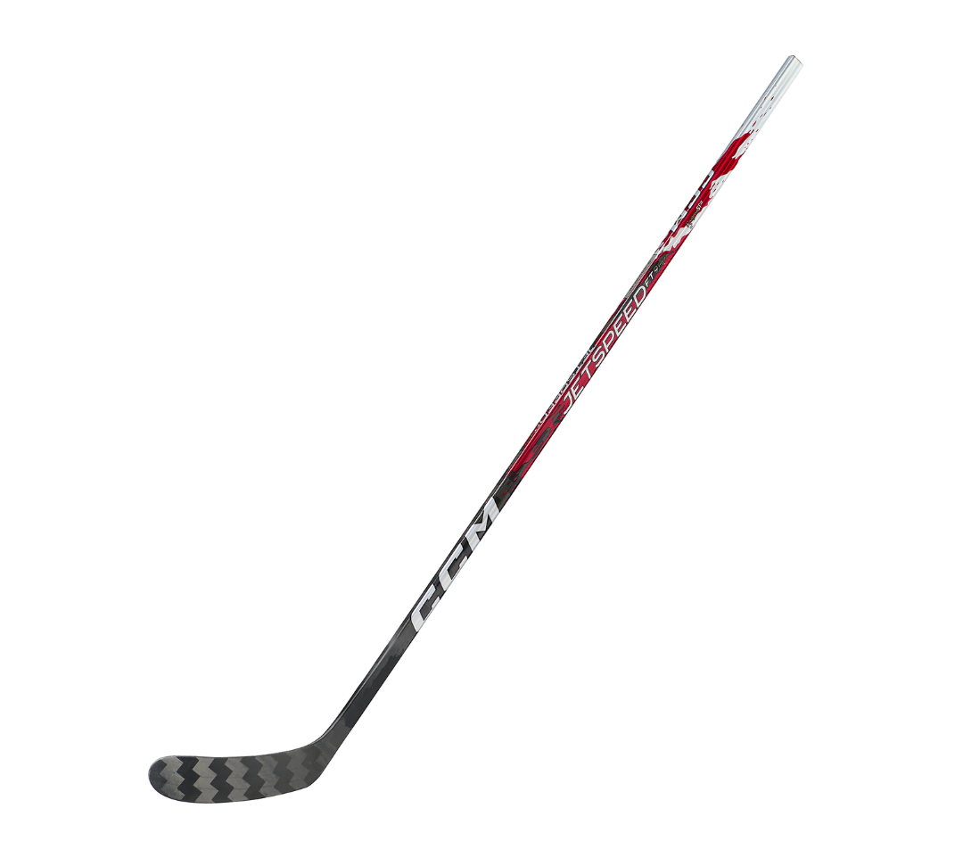 CCM FT9 Pro senior hockey stick in the red colorway.