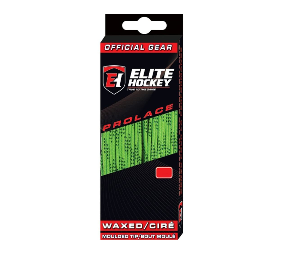 Lime Green Elite Prolace Waxed Hockey Skate Laces - Primo X Hockey