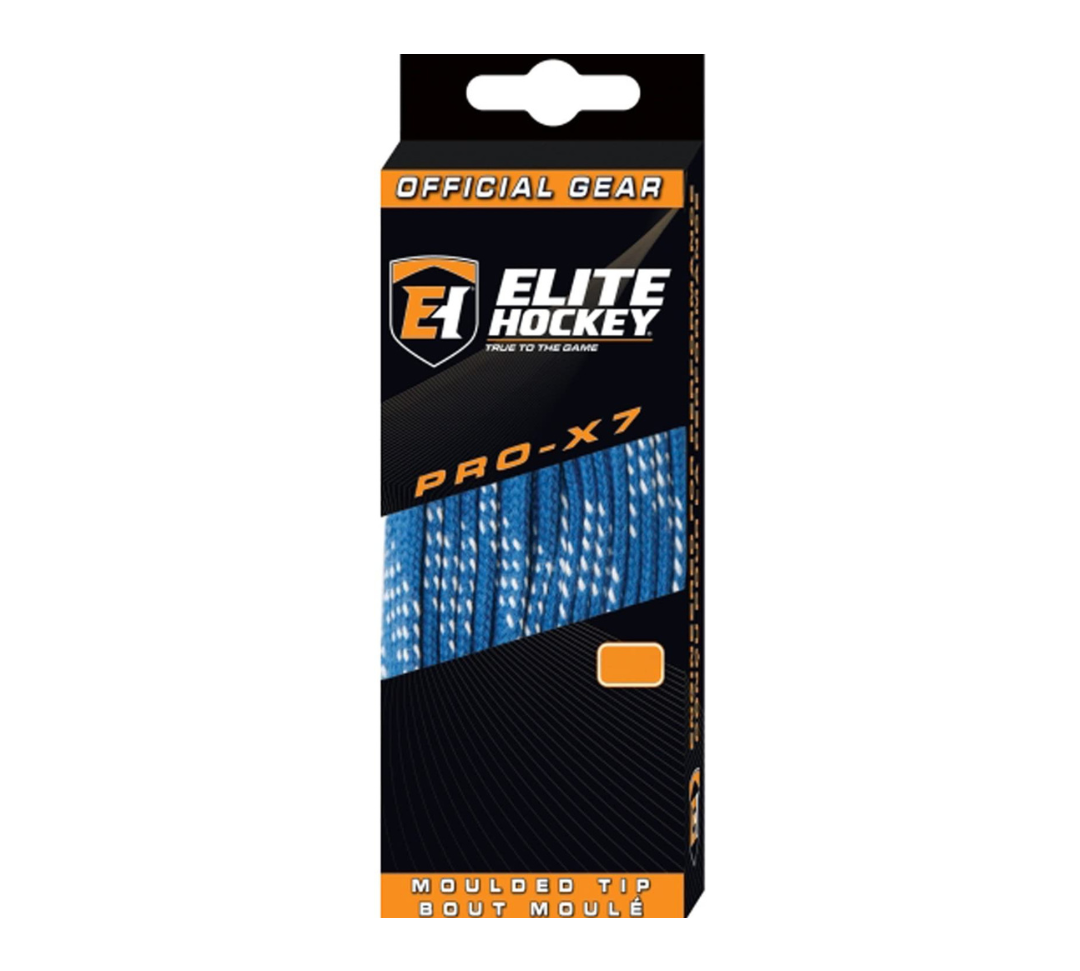 Royal Blue Elite Pro X7 Unwaxed Hockey Laces | Primo X Hockey