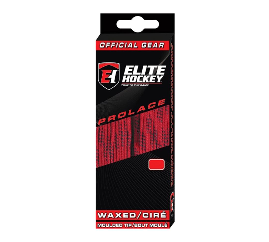 Red Elite Prolace Waxed Hockey Skate Laces - Primo X Hockey