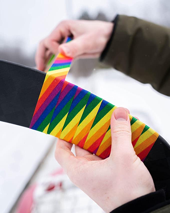 Rainbow Cloth Hockey Tape
